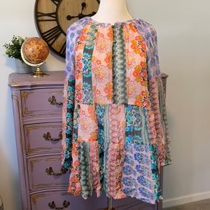 Anthropologie babydoll tunic blouse